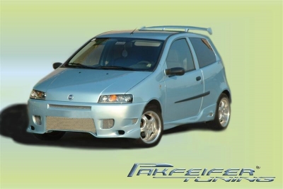 Front bumper with alu mesh