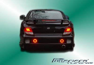 Rear wing with brake light