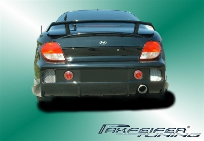 Rear bumper with alu mesh grill