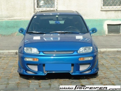 Front bumper with mesh grill