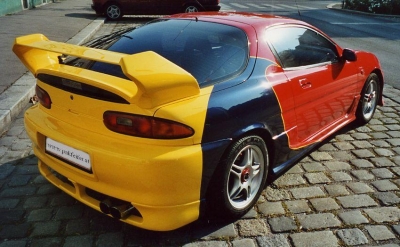 Mazda MX-3, Heckschrzen - Anbauteil und Alu - Streckgitter