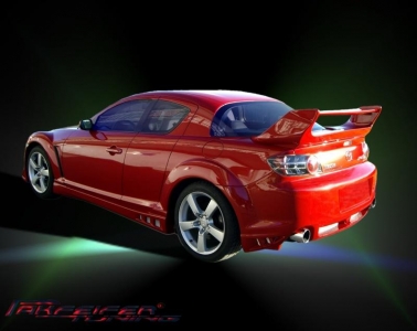 Rear bumper with alu mesh grill