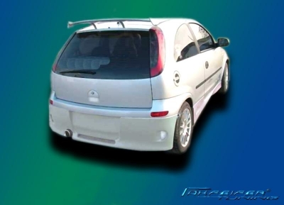 Opel Corsa C, Rear bumper with alu mesh grill