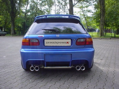 J-Style Rear bumper Honda Civic 92-95 HB