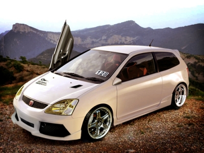 Invader Front bumper Honda Civic from 2001