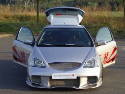 Radical V2 Front bumper Honda Civic from 2001