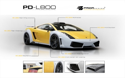 Lamborghini Gallardo PD-L800 Widebody Aerodynamik-Kit
