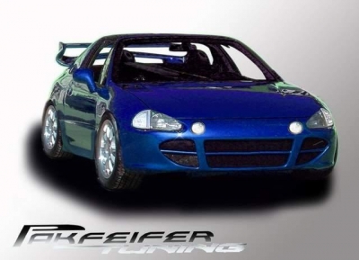Honda CRX Del Sol - Frontschrze + Alugitter mit SW-Ausnehmung