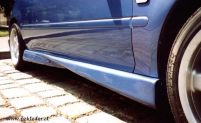 Side skirts left + right, screw optic