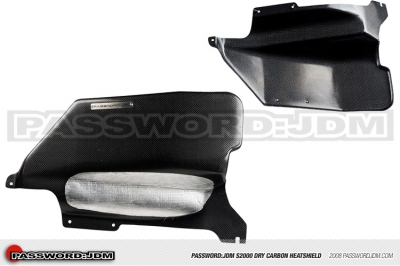 Honda S2000 Dry Carbon Header Heatshield PWJDM