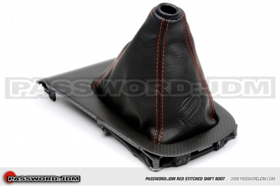 Honda Civic/CRX Red Stitch Shift Boot PWJDM