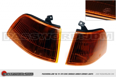 Honda Civic 88-91 Smoked Amber Corner Lights PWJDM