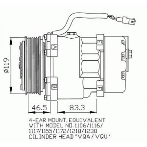 Peugeot Kompressor      Universal, Partner 96-02, 7349000