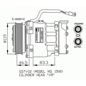 Peugeot Kompressor Diverse Modelle Partner 96-02, 7421000
