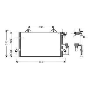 Audi Kondensator    Audi 80;A6, A6 (Typ C4) 94-97, 8101500