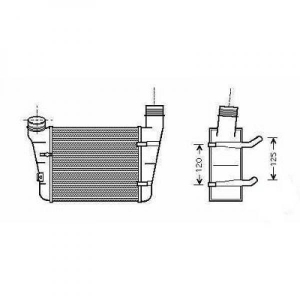 Audi Ladeluftkhler    Audi A4; A4 Lim/Avant(8E) 04-07, 8101708