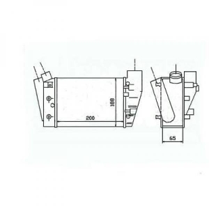 Audi Ladeluftkhler    Audi A4; A4 Lim/Avant(8E) 04-07, 8101709