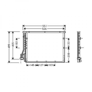 BMW Kondensator       Bmw E36; 3-Reihe Lim/Tour/Comp (E36) 90-99, 8121308