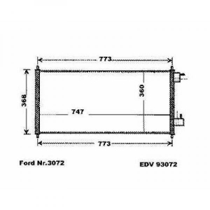 Ford Kondensator  Ford Connect, Transit/Tourneo Connect 06-09, 8145460