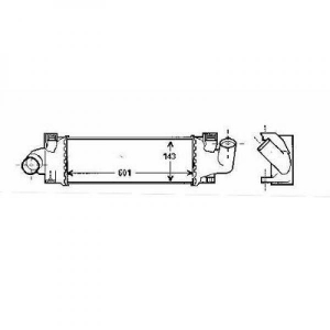 Ford Ladeluftkhler      Focus, Focus III 08-11, 8146507