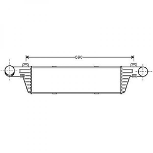 Mercedes Ladeluftkhler    E 290Td, E-Kl.(W210) 99-02, 8161405