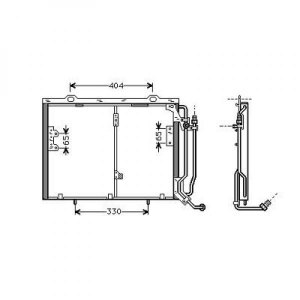 Mercedes Kondensator  D.Benz W 202, CLK C208 97-02, 8167000