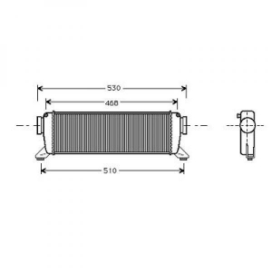 Mercedes Ladeluftkhler    Db W168, A-Klasse W168 97-00, 8168005