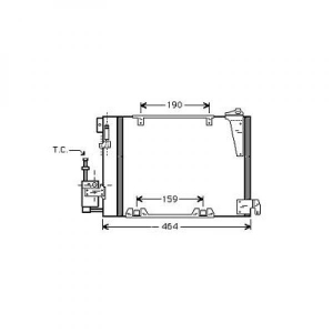 Opel Kondensator       Astra G, Zafira 99-05, 8180502