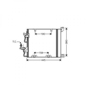 Opel Kondensator  Astra+Zafira; 8180602