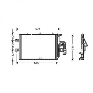 Opel Kondensator   Corsa;Combo, Corsa C 03-06, 8181301