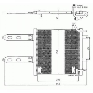 Volkswagen Kondensator    Lupo/Arosa, Polo 99-01, 8220800