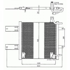 Volkswagen Kondensator    Lupo/Arosa, Polo 99-01, 8220801