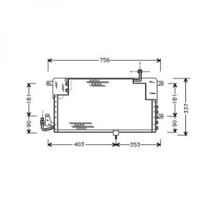 Volkswagen Kondensator     Vw Passat, 8224300