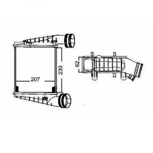 Volkswagen Ladeluftkhler     Passat, 8224606