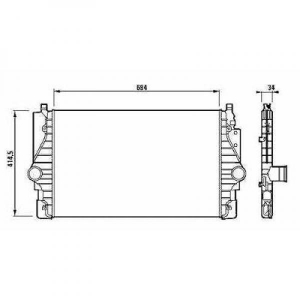 Volkswagen Ladeluftkhler         T4, 8227009