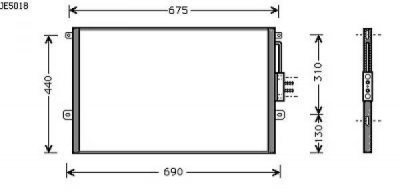 Chrysler Kondensator Jeep Cherokee, 8261015