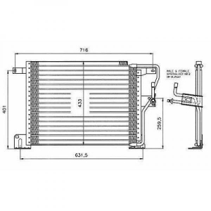 Chrysler Kondensator Jeep Cherokee, 8261017