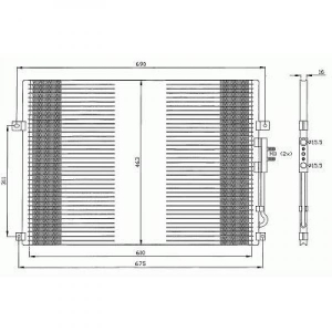 Chrysler Kondensator Gran.Cherokee, Grand Cherokee 99-03, 8261200