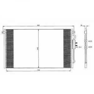 Chrysler Kondensator       Voyager, Voyager 04-07, 8262200