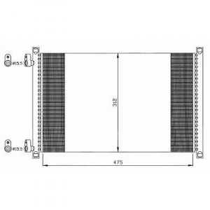 Fiat Kondensator    Fiat Punto, Punto 99-03, 8345305