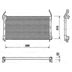 Fiat Kondensator   Bravo;Brava, Marea 96-02, 8346101