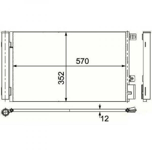 Fiat Kondensator         Linea, 8346340