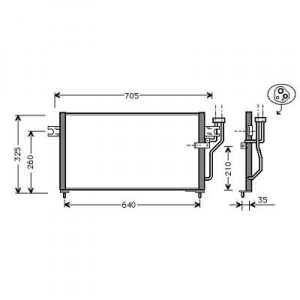 Mitsubishi Kondensator          Colt, Lancer(Lim/Kombi) 93-96, 8580521