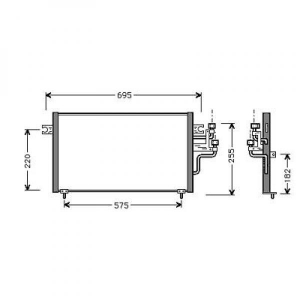 Mitsubishi Kondensator   Lancer/Colt, Lancer(Lim.) 96-97+Komib 93->>, 8580620