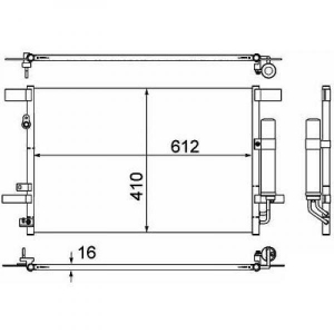 Mitsubishi Kondensator        Lancer, Outlander 07-10, 8580800