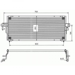 Nissan Kondensator    Almera N15, 8601505