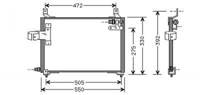 Kia Kondensator     Kia Pride, 8650001
