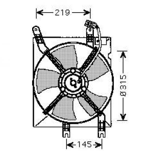 Chevrolet/Daewoo Ventilator Lacetti;Nubira, Nubira Lim.04-06+Kombi 04-10, 8691207