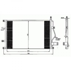 Volvo Kondensator S60/80 +Turbo, XC90 06->>, 8766000