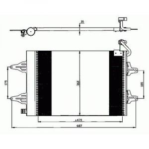 Volkswagen Kondensator    Fabia+Polo, Polo 05-09, 8780500